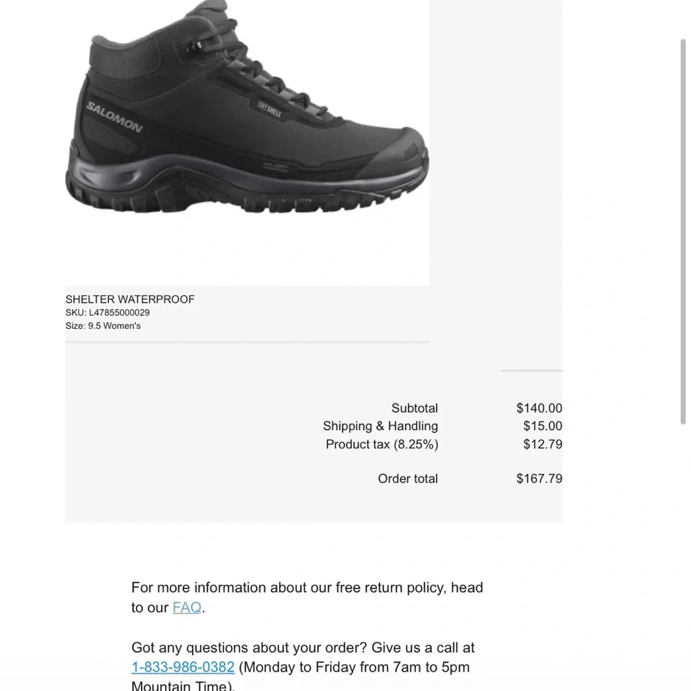 Salomon Waterproof Hiking Shoes - Picture 6 of 6